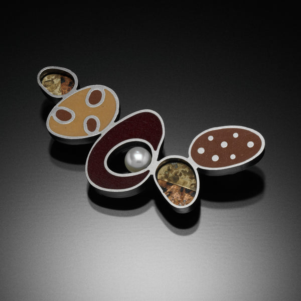 Five Oval Brooch - Kinzig Design Studios