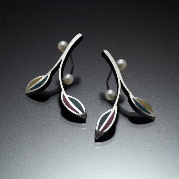 Bud Earrings (green) - Kinzig Design Studios