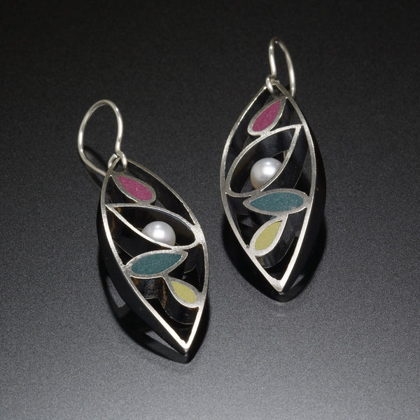 Marquis Earrings (green) - Kinzig Design Studios