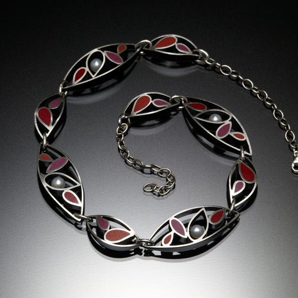 Marquis Necklace (red) - Kinzig Design Studios