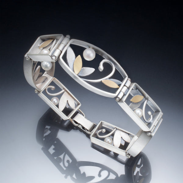 Mixed Metal Link Bracelet - Kinzig Design Studios