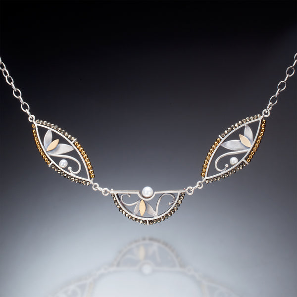 Mixed Metal 3 Piece Necklace - Kinzig Design Studios