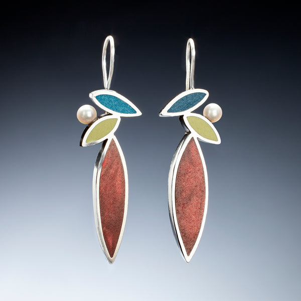 Stacked Marquis Earrings - Kinzig Design Studios