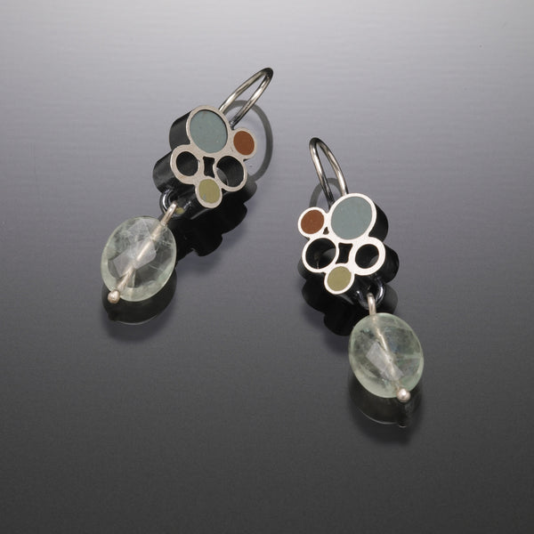 Bubble Drop Earrings (blue) - Kinzig Design Studios