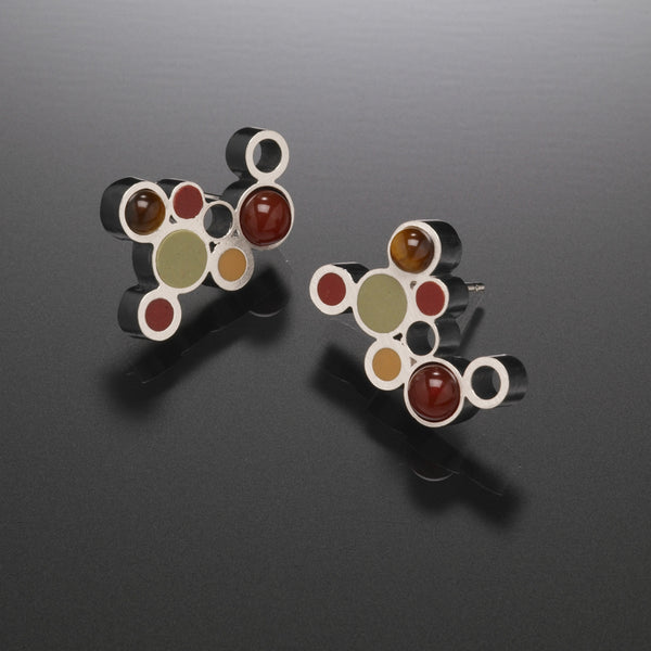 Bubble Earrings (red) - Kinzig Design Studios