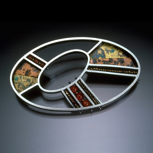 Open Mosaic Brooch - Kinzig Design Studios
