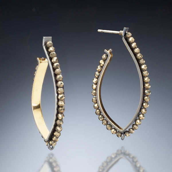 Gold Inside Hoop Earrings - Kinzig Design Studios