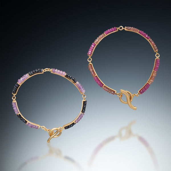 Gemstone Stripe Bracelet (gold) - Kinzig Design Studios