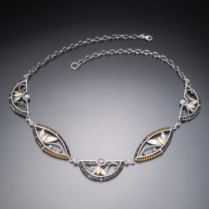 Mixed Metal 5 Piece Necklace - Kinzig Design Studios