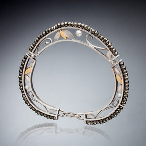 Mixed Metal and Pyrite Bracelet - Kinzig Design Studios