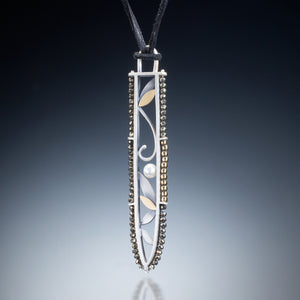 Mixed Metal Spear Necklace - Kinzig Design Studios