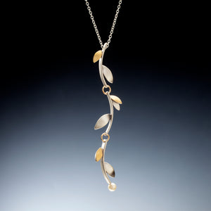 Mixed Metal Branch Pendant - Kinzig Design Studios