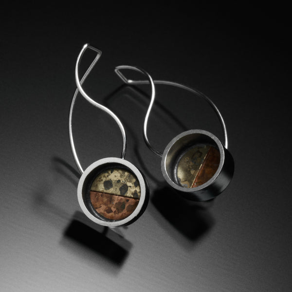 Mosaic S Earrings - Kinzig Design Studios