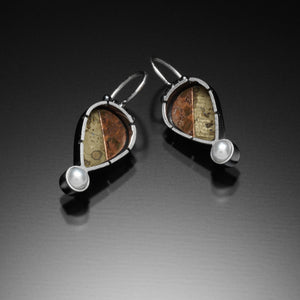Mosaic Teardrop Earrings - Kinzig Design Studios