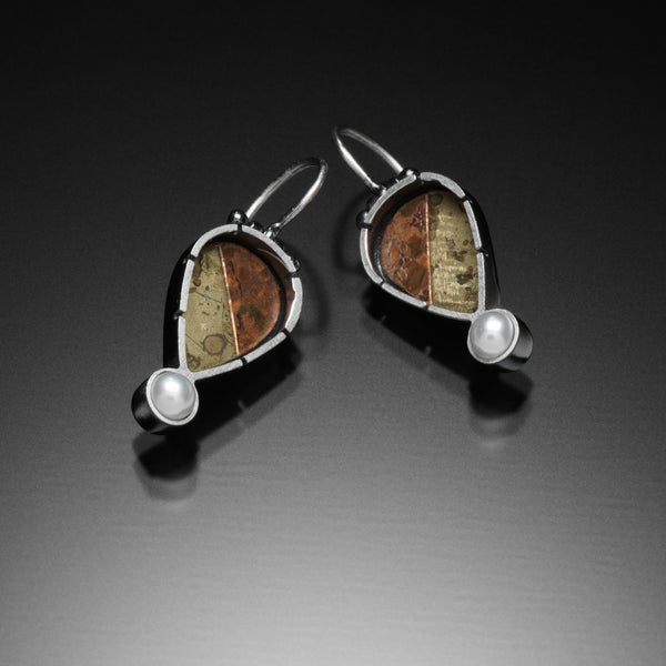 Mosaic Teardrop Earrings - Kinzig Design Studios