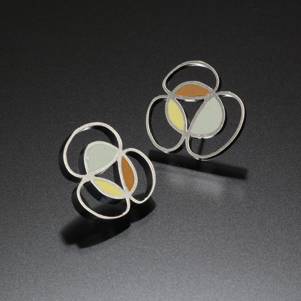 Scribble Earrings (blue) - Kinzig Design Studios