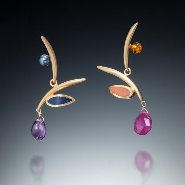 Twig Earrings (gv) - Kinzig Design Studios