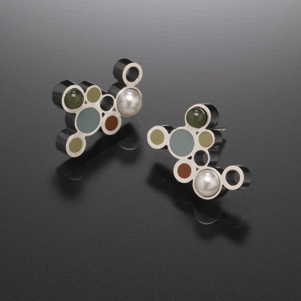 Bubble Earrings (blue) - Kinzig Design Studios