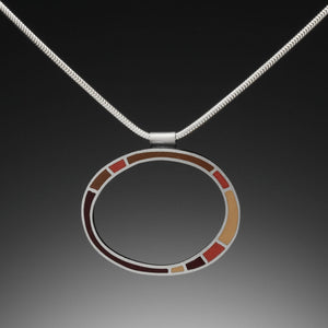 Circle Necklace (red) - Kinzig Design Studios