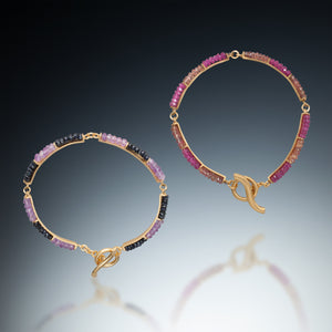 Gemstone Stripe Bracelet (gold) - Kinzig Design Studios