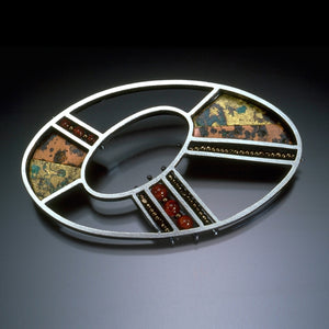 Open Mosaic Brooch - Kinzig Design Studios