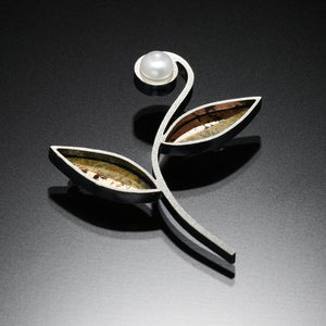 Mosaic Flower Brooch - Kinzig Design Studios