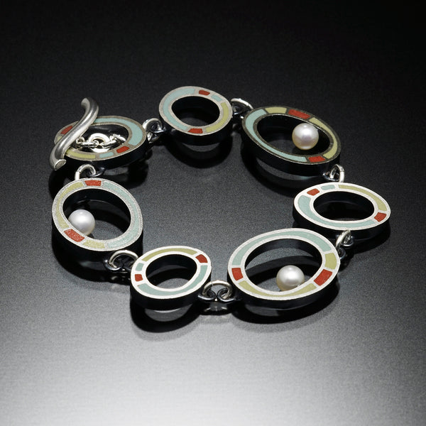 Oval Bracelet (blue) - Kinzig Design Studios