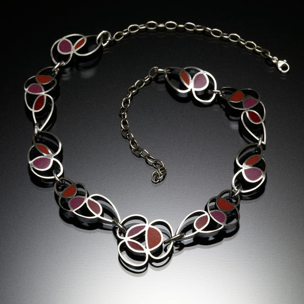 Scribble Necklace (red) - Kinzig Design Studios