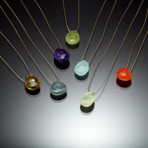 Single Stone Necklace - Kinzig Design Studios