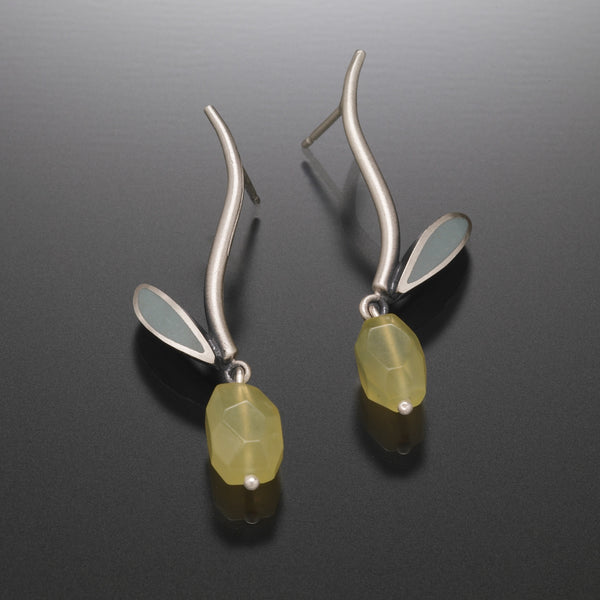 Stem Earrings (blue) - Kinzig Design Studios